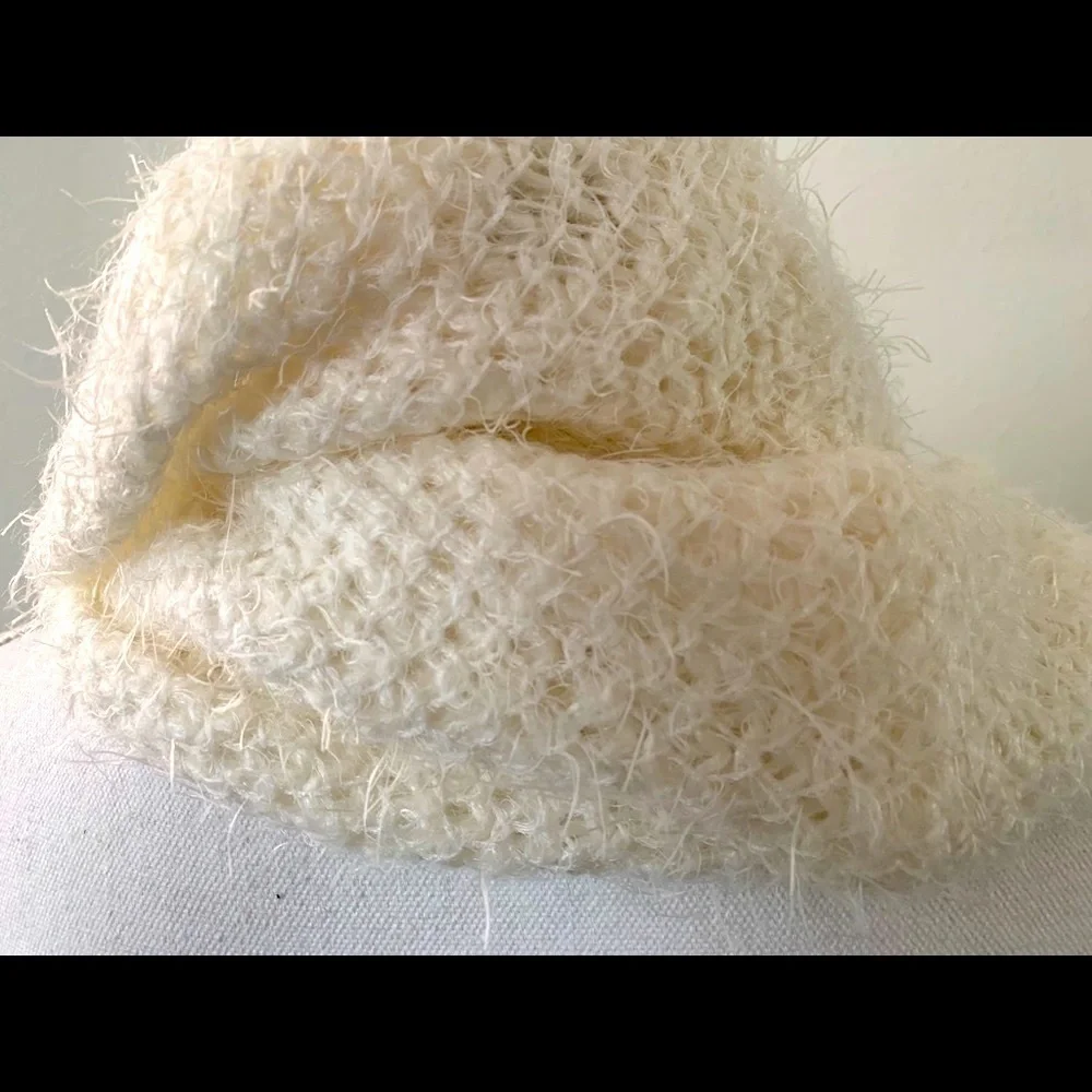 Cozy Cream Knit Infinity Scarf